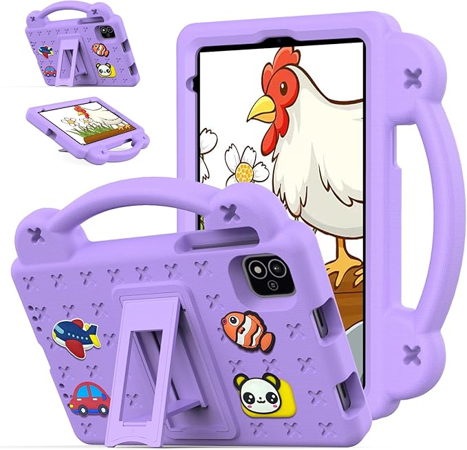 Compatible with Alldocube iplay 60 mini pro 2024 8.4 inch/iplay 60 mini2 2024 8.4 inch Tablet Case Shockproof Protective Case with Shoulder Strap &amp Stand Handle Light Purple