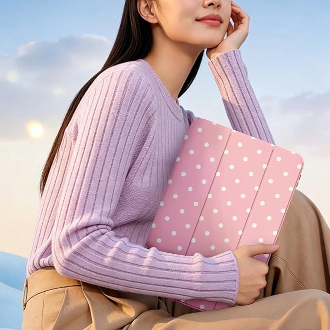 White Polka Dots Pink