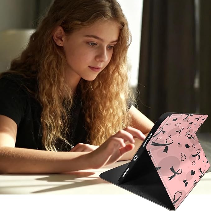 Pink&Black Heart Ribbon