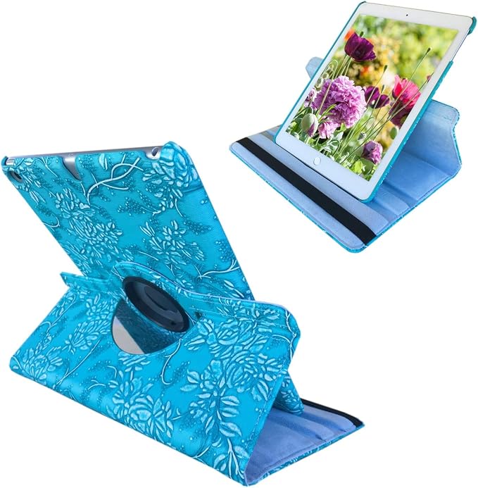 Blue-Embossed Flowers