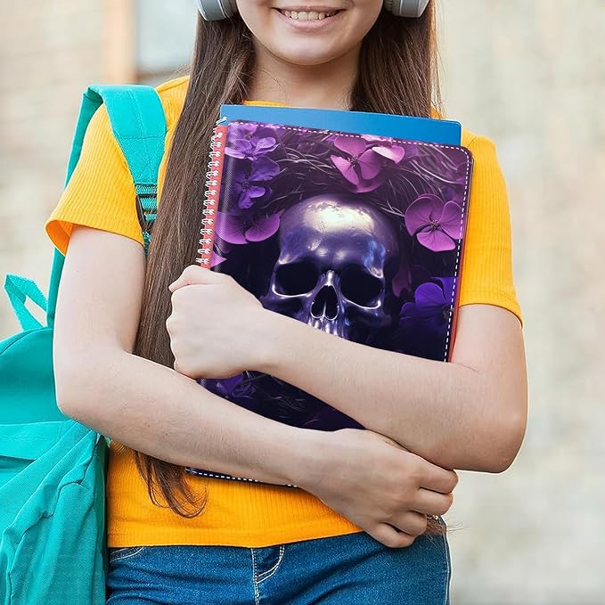 Skull Purple Flower
