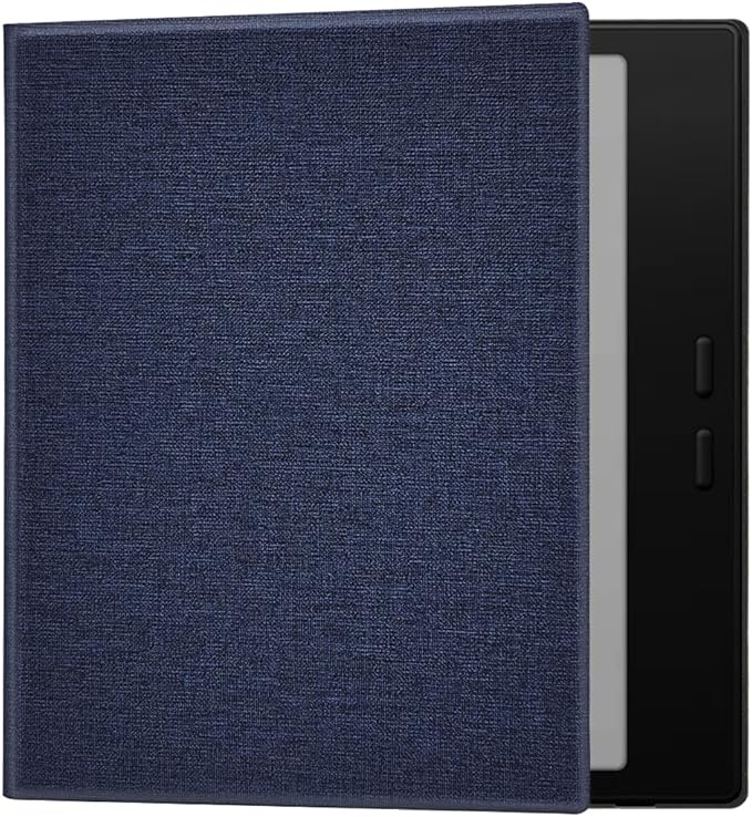 Magnetic Leather Case for 7'' Onyx Boox Go 7 / Boox Tablet Go Color 7 (Gen II/Gen I 2025/2024) /Boox Page Ultra-Thin Lightweight Cover with Auto Sleep/Wake &amp Magnetic Closure (Cloth Bark Blue)