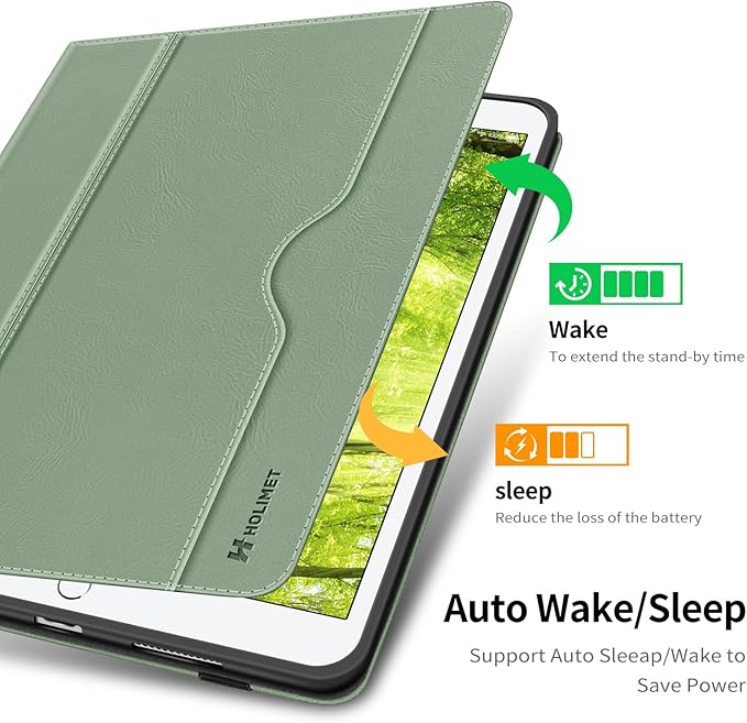 H HOLIMET Case for iPad Air 3rd Generation/iPad Pro 10.5 inch with Pencil Holder Soft TPU Stand Smart Cover Auto Wake/Sleep Stand for 10.5 iPad Air 3 2019 / iPad Pro 2017 (Green)