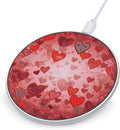 Love Heart Shape Wireless Charger Fast Wireless Charging Pad with USB Cable 10W Anti-Slip Magnetic Wireless Charger Portable Slim Charger Puck Travel Charging Station