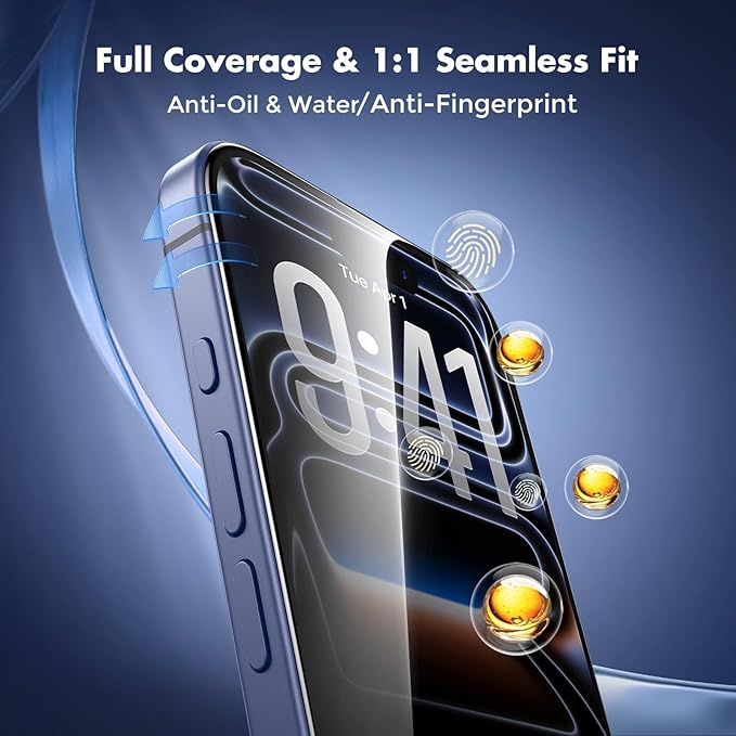 UNBREAKcable Privacy Screen Protector for iPhone 17 Pro Full Coverage Shatterproof Tempered Glass [True 28°Anti Spy] [9H Hardness] [Easy Installation Frame] 2-Pack Private Screen for iPhone 17 Pro