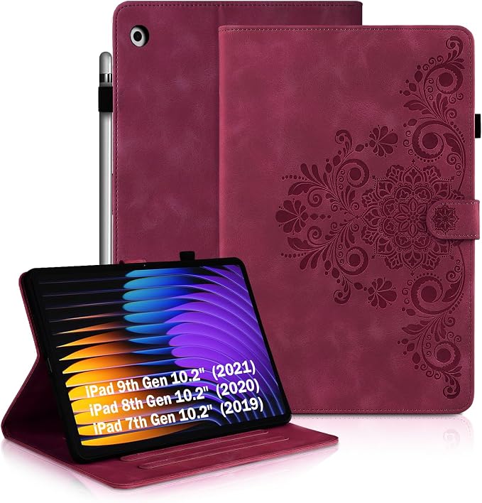 Mandala-Wine Red