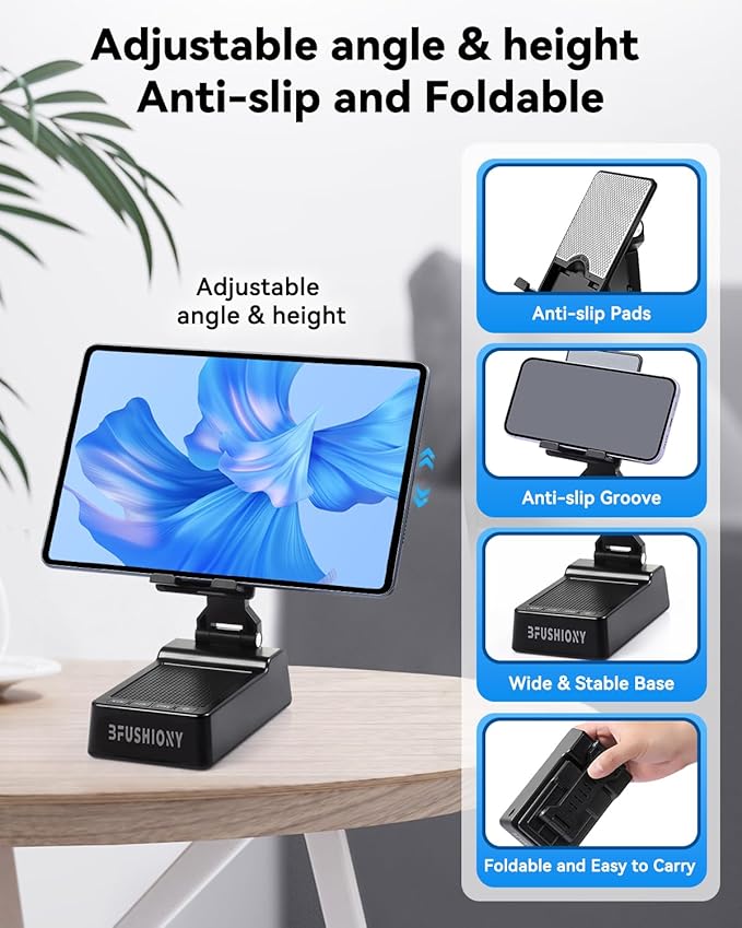 Father's Day Gifts for Dad Birthday Gifts for Men Women 4 in 1 Cell Phone Stand with Bluetooth Speaker Dual Connect Stocking Stuffers White Elephant Gifts for Adults (2 Pack)