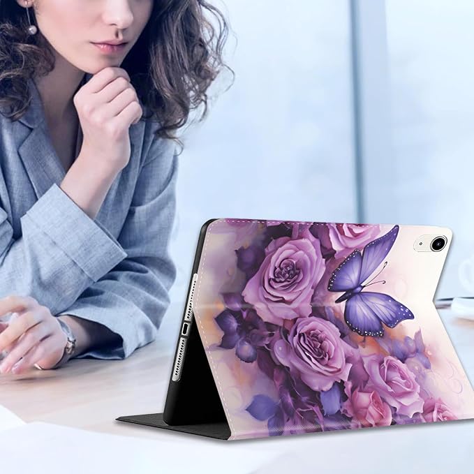 Butterflies and Purple Roses