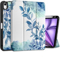 DONGKE for iPad Air 11 Inch Case M4 2026 / M3 2025 / M2 2024 &amp iPad Air 5th 2022 / 4th Gen 2020 10.9 Inch Ultra Thin Soft TPU Back Cover with Pencil Holder Support Auto Wake/Sleep Blue Floral