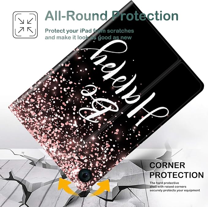 Rose Gold Glitter Black Be Happy