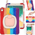 BRAECN Kids Case for iPad Pro 10.5” 2017/ iPad Air 3 Case 2019 Heavy Duty Rugged Hard Case Silicone with Pencil Holder Carrying Strap&ampKickstand for iPad Air 3rd Gen A1701 A1709 A2152-Colorful Re