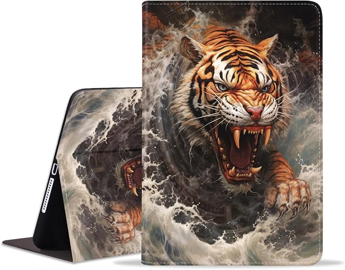 Abstract Paint Tiger Wave