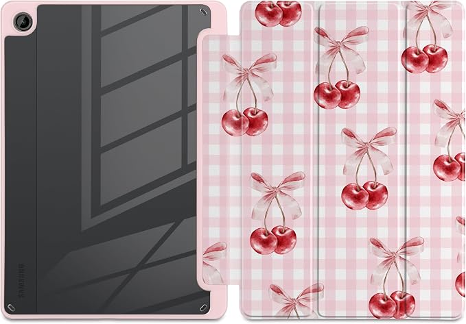 Pink Checkerboard & Cherries