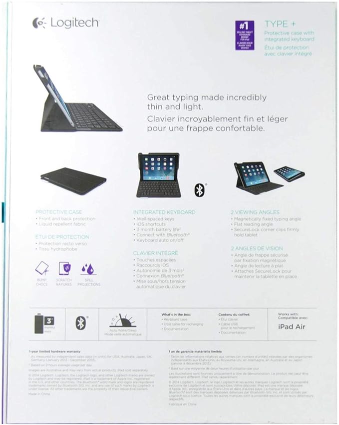 Logitech Type Plus iPad Folio iPad Air (920-006909) iPad Air Type + 1st Generation