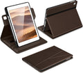 DTTO for iPad 6th / 5th Generation 9.7 Inch (2018/2017) iPad Air 2 / Air 1 Case 360 Degree Rotating Premium Leather Folio Stand Cover with Pencil Holder Dark Brown