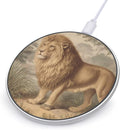 Vintage Lion in The Wild Fast Portable Charger 10W Funny Graphic Phone Charging Pad with USB Cable