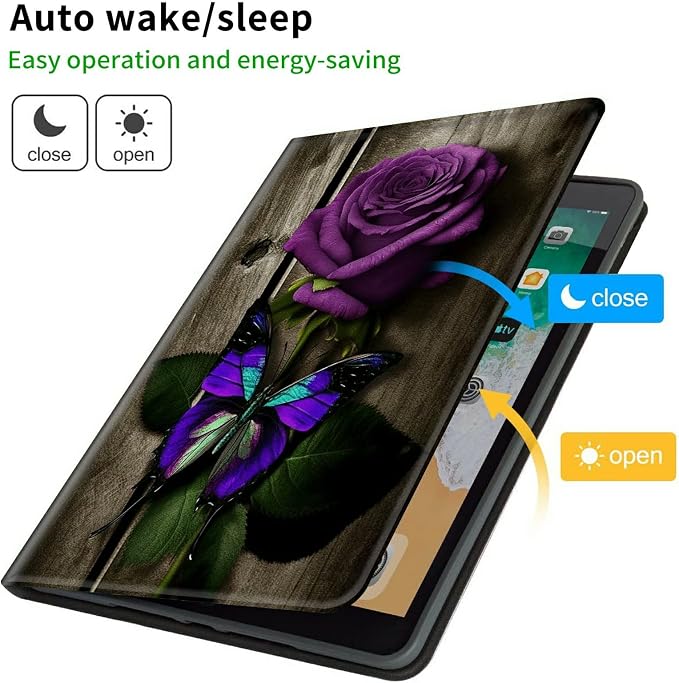 Purple Rose and Butterflies