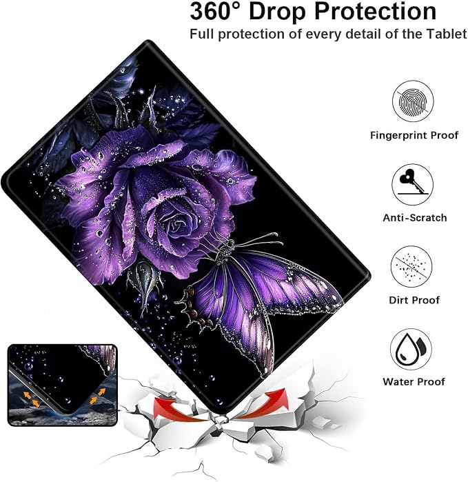 Purple Rose Butterfly