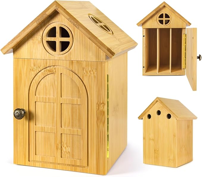 Cell Phone Box for Family Time — Premium Bamboo Phone Storage Box with Charging Ports Holds Up to 6 Phones Self-Discipline Phone Holder Helps Children and Adults Regain Focus Decorative