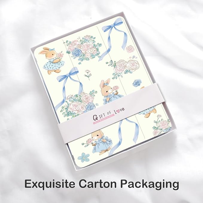 Cute Kawaii Bunny Flower Bow for iPad Air 11 Inch Case 7th/6th Generation (M3/M2) 2025/2024 with Pencil Holder Auto Sleep/Wake White Leather Soft TPU Back Cover