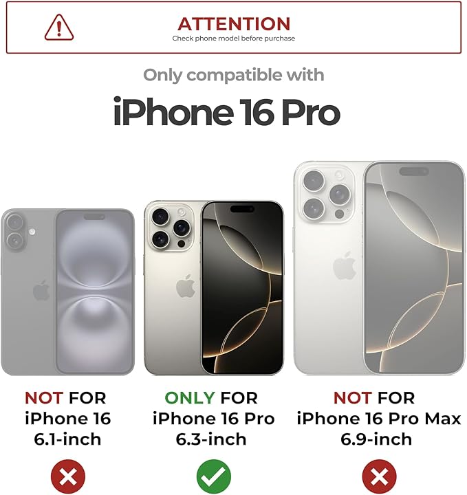 Dexnor for iPhone 16 Pro Case with Slide Camera Cover&ampAdjustable Kickstand &amp Built-in Screen ProtectorCompatible with MagSafe Shockproof Bumper Cases Heavy-Duty Magnetic Protective CoverPeon