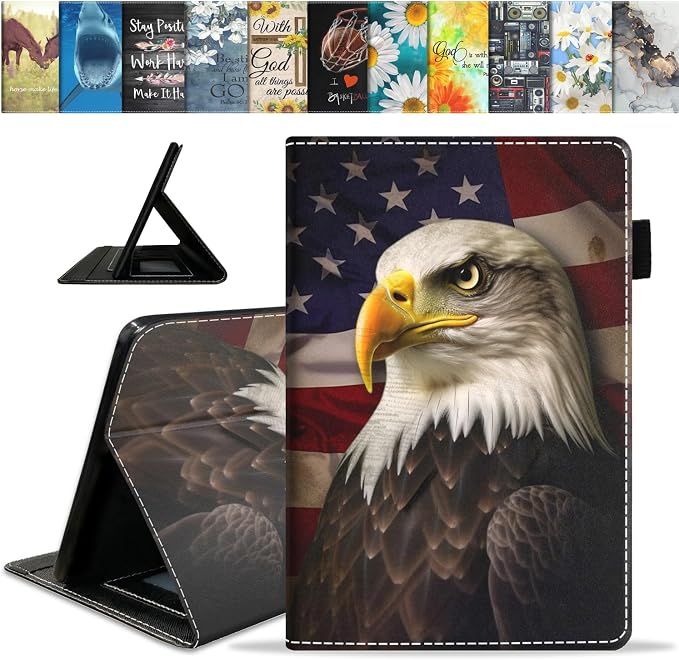 Patriotic American Flag Bald Eagle-1