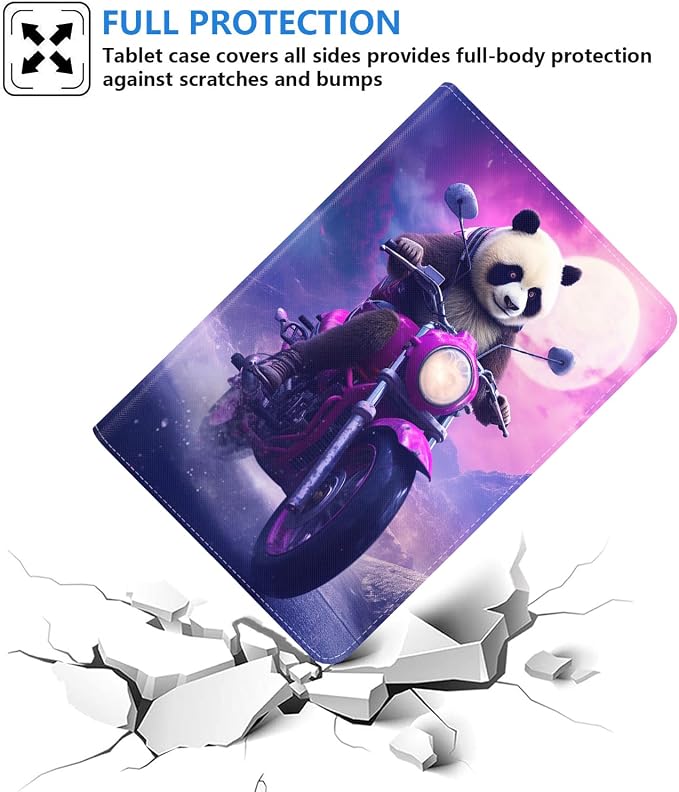 Funny Panda Riding Motorcycle