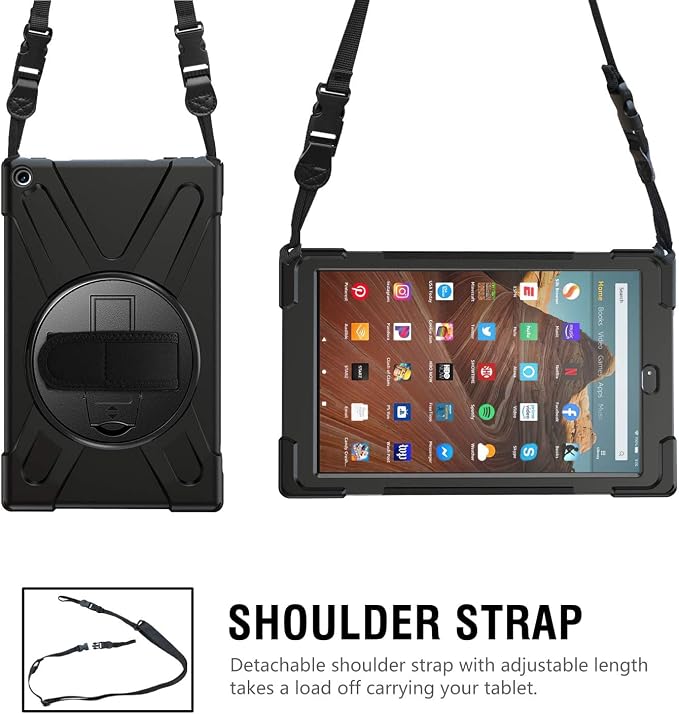 Fire HD 10 Case 9th/8th/7th Gen-Black