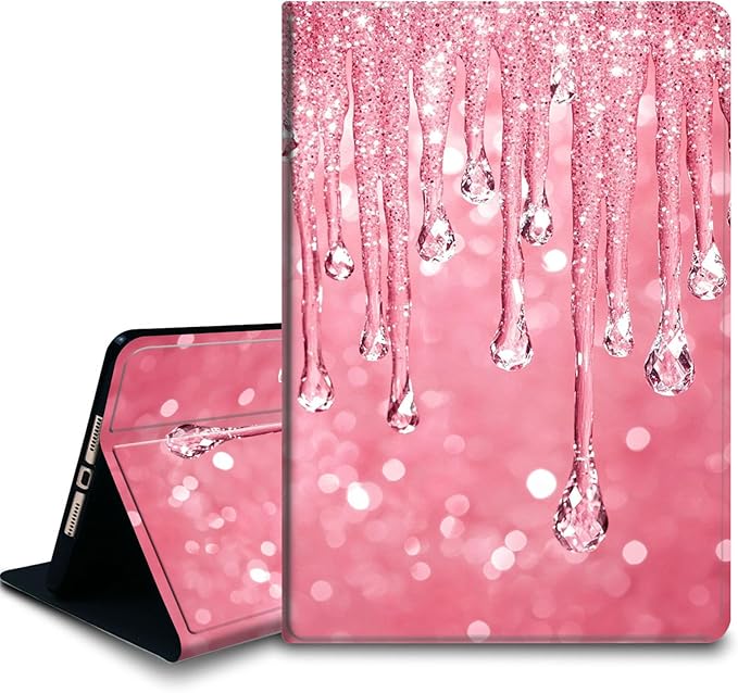 Bxgolkgd Tablet Case for 6 Kindle 11th Generation (2024/2022 Release)Shockproof Stand Cover with Heat DissipationAuto Wake/Sleep FunctionPink Drip Glitter