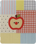 Vintage Check Plaid Apples Case Compatible with iPad 9th 8th 7th Generation 10.9 Inch 2021/2019/2018Funny Cover with Trifold Stand + Pencil Holder for Boys GirlsiPad 10.9in 2022