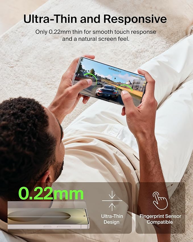 Belkin Titan SmartShield Anti-Reflective Screen Protector for Samsung Galaxy S26 Ultra Scratch Resistant Impact Protection Anti-Fingerprint Ultra-Thin w/Easy Align Tray for Bubble Free Application