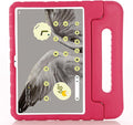 for Google Pixel 10.95 inch 2023 Kids Case Light Weight EVA Full Protection Shockproof Cover Handle Stand Tablet Case CoverRose Red