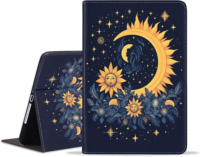 Celestial Theme Sun with Crescent Moon