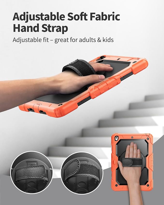Orange Case with Glass Screen Protector