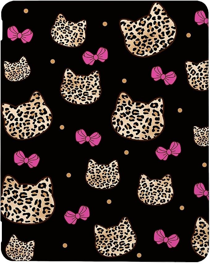 cute cat with Leopard Pink Bow