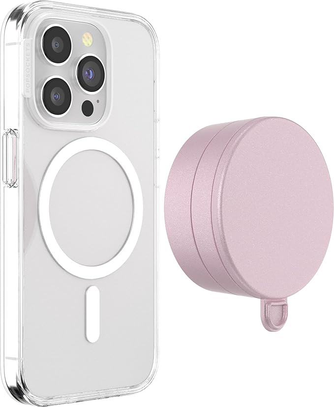 PopSockets Multi-Surface Suction Phone Mount Detachable Surface Mount Phone Stand Compatible with MagSafe® - Dusty Rose