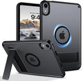 Telaso for iPad mini 7 A17 Pro 2024/iPad Mini 6 2021 Case iPad mini 7th/6th Gen Magnetic Case with Invisible Portrait/Landscape Stand Translucent Matte Back Soft TPU Bumper Protective Cover Black