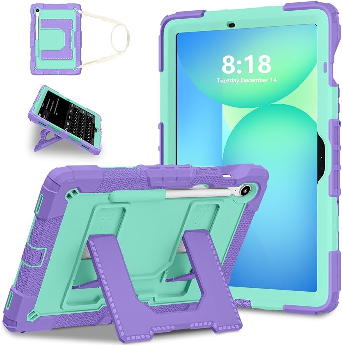 Purple + Mint Green