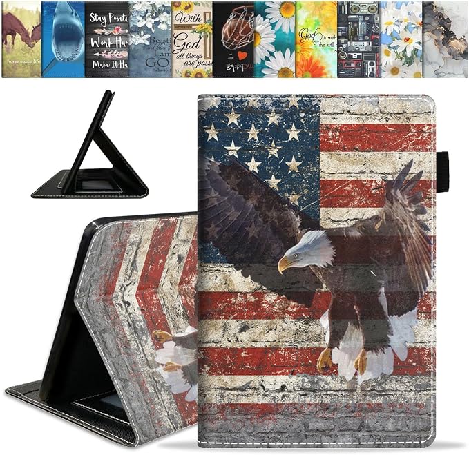 Military Wall Graffiti USA Flag Bald Eagle