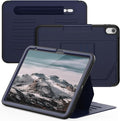 Case for iPad (A16) 11th/10th Generation 11''/10.9'' 2025/2022: Shockproof Protective Cover with Auto Wake/Sleep Strong Magnetic Multi-Angles Stand Pencil Holder Card Slot Blue