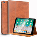 for Ipad Case 9.7-inch 5th/6th Gen 2017/2018 and Air 1st/2nd Generation 2013/2014 Genuine Leather Cover Protective ShellAuto Wake/Sleep.Brown