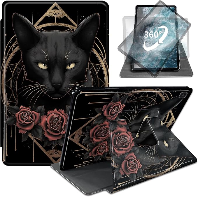 Black Cat and Roses