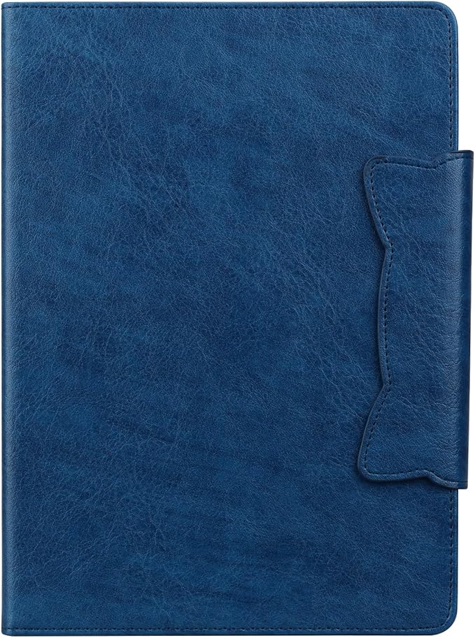 Case for Samsung Galaxy Tab S10 FE+/S10 FE Plus 13.1 Inch 2025 (SM-X620/SM-X626B) with Pockets Multi-Angle Stand PU Leather/TPU Back Shockproof Magnetic Closure Folio Wallet Cover Darkblue