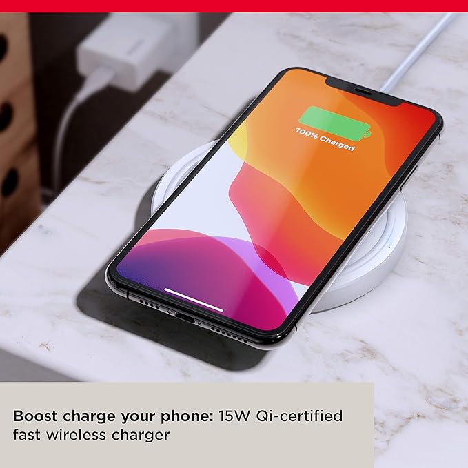 SanDisk Ixpand Wireless Charger 15W (Includes Quick Charge Adapter + USB Type-C Cable) - Wireless Charging pad for Qi-Compatible smart Phones and Devices - SDIZB0N-000G-ANCLN (Pack of 2)