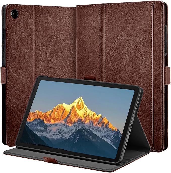 Case for Samsung Galaxy Tab A11+/A11 Plus/A9+ Plus 5G Tablet 11 Inch 2026/2023 (SM-X230/X236/X238/X210/X216/X218u) with PocketMagnetic ClosureMulti Angle CoverAuto Sleep/WakeDark Brown