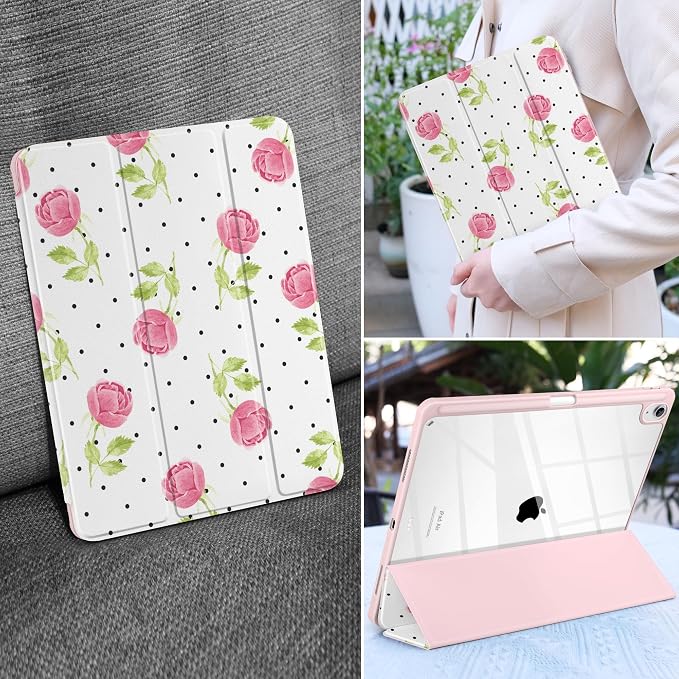 Watercolor Roses & Polka Dots