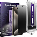 2-Pack Matte Privacy Screen Protector for iPhone 15 Pro MaxAnti-Glare &amp Anti-SpyAnti-FingerprintSmooth as SilkEasy Installation Military-Grade 9H Hardness