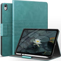 auaua Case for iPad (A16) 11th Generation 11 Inch 2025 iPad 10th Generation 10.9 Inch 2022 with Pencil Holder Auto Sleep/Wake Adjustable Stand PU Leather (Green)