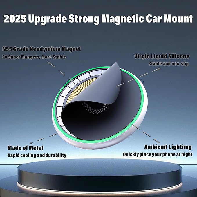 Wireless Charger Car Phone Holder for Toyota Corolla 2019-2026 / Corolla Cross 2022-2026 Accessories Apply to 8 Inch Screen Fixed Clip 360° Rotation Cell Phone Mount