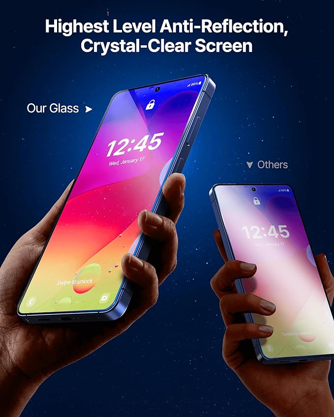 DOME GLASS Whitestone Compatible with Galaxy S26 Full Coverage UV Tempered Glass Screen Protector with LOCA Adhesive [2 Pack]